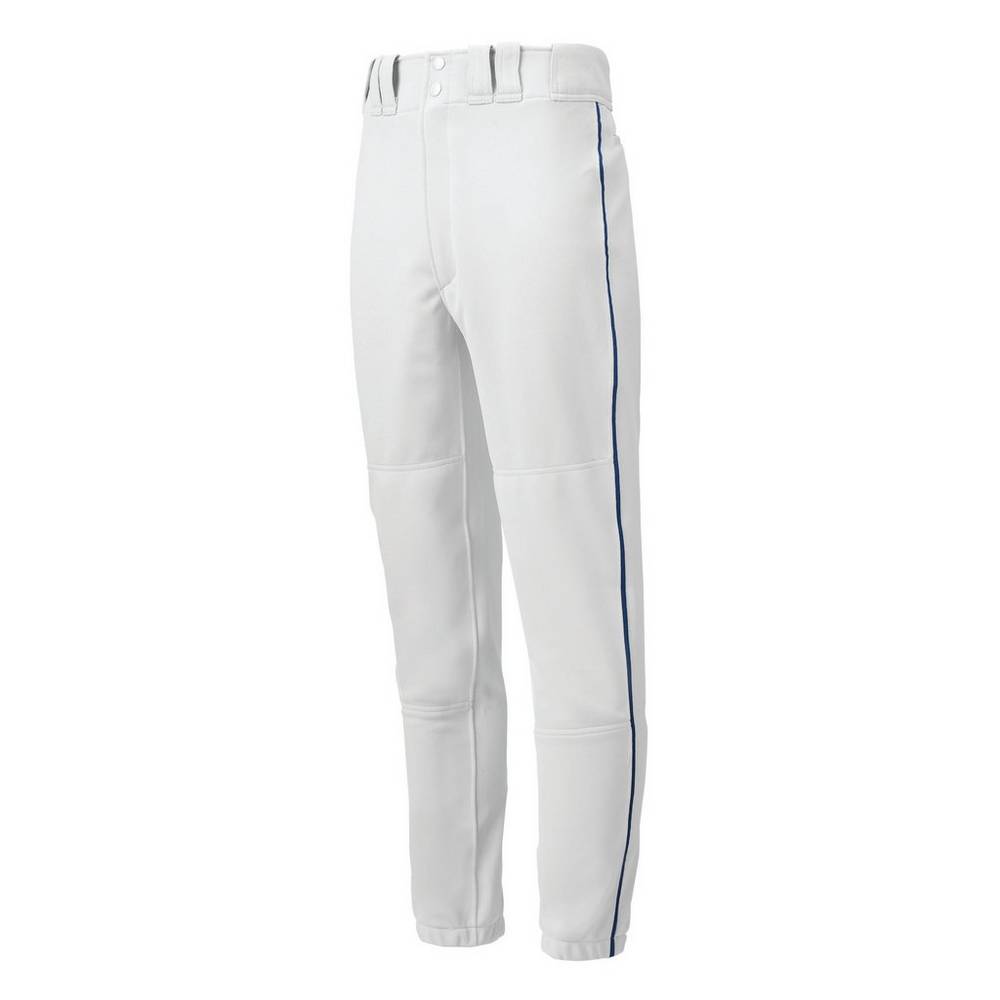 Panske Tepláky Mizuno Premier Piped Baseball Biele/Námornícka Modrá Vypredaj JAUX97826